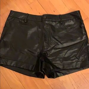 Patent Leather Shorts